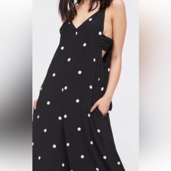Pants - Free People Size Small Polka Dot Pant Romper
